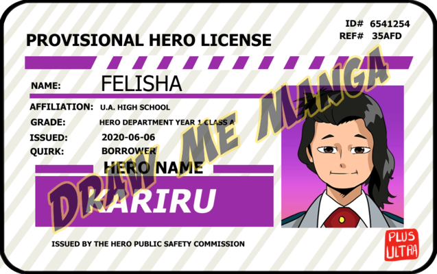 my hero academia hero license